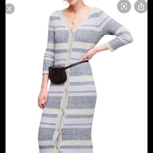 Free‎ people cozy up cardigan maxi dress